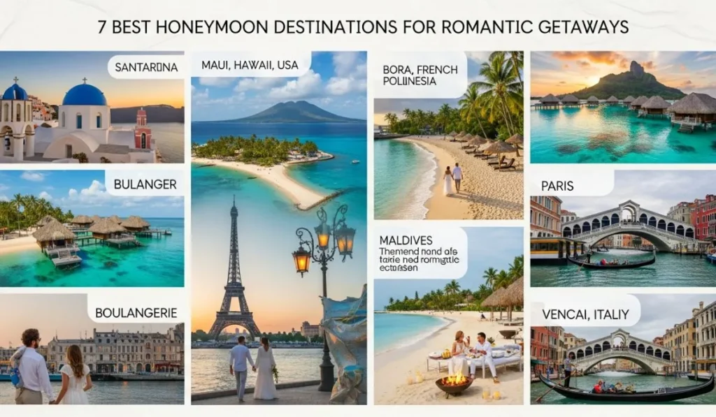 7 Best Honeymoon Destinations for Romantic Getaways