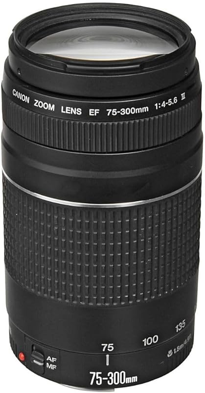 Canon EF 75-300mm f/4-5.6 III Renewed Telephoto Zoom Lens for SLR Came