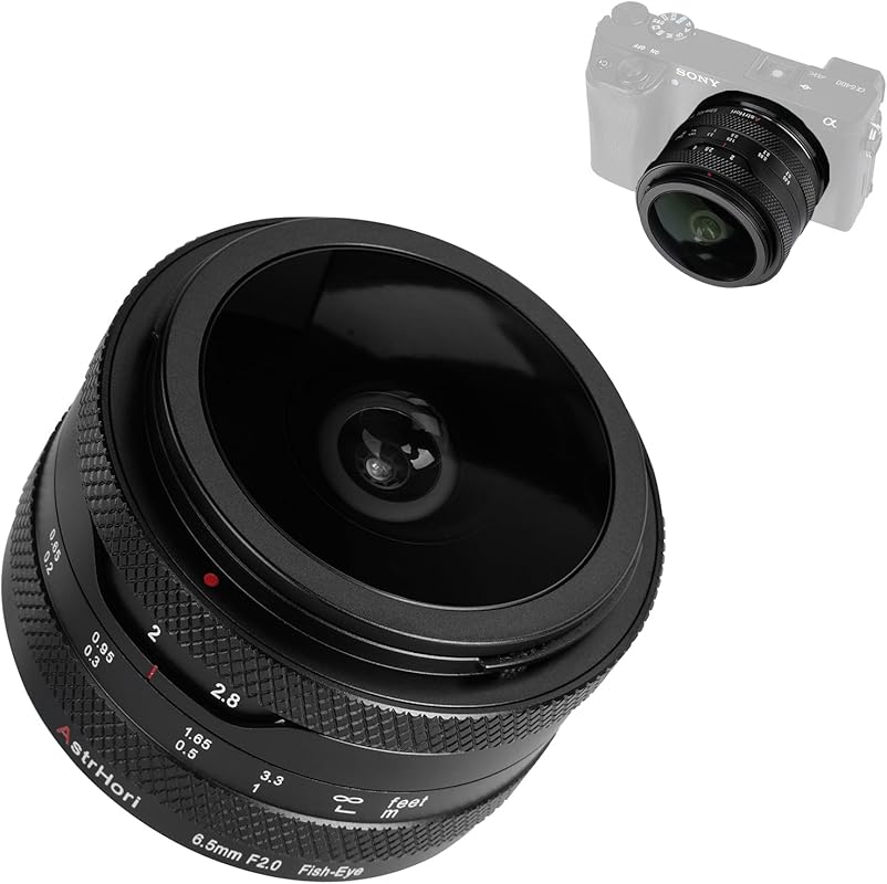 AstrHori 6.5mm F2.0 Ultra-Wide Angle Fish Eye Lens with 192° View & 20