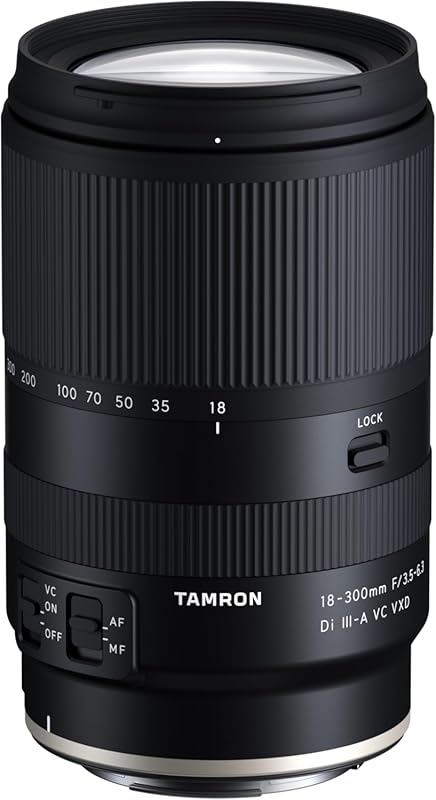 Tamron 18-300mm F/3.5-6.3 Di III-A VC VXD Zoom Lens – All-in-One for T