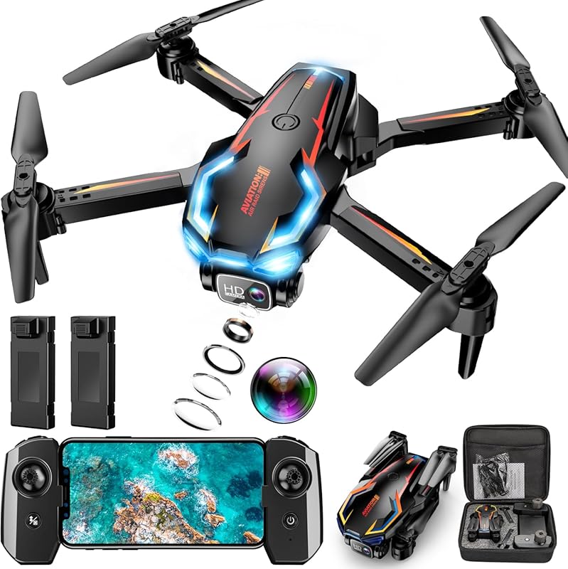 2K FPV Drone with Camera for Adult Beginners, Upgraded Altitude Hold, 